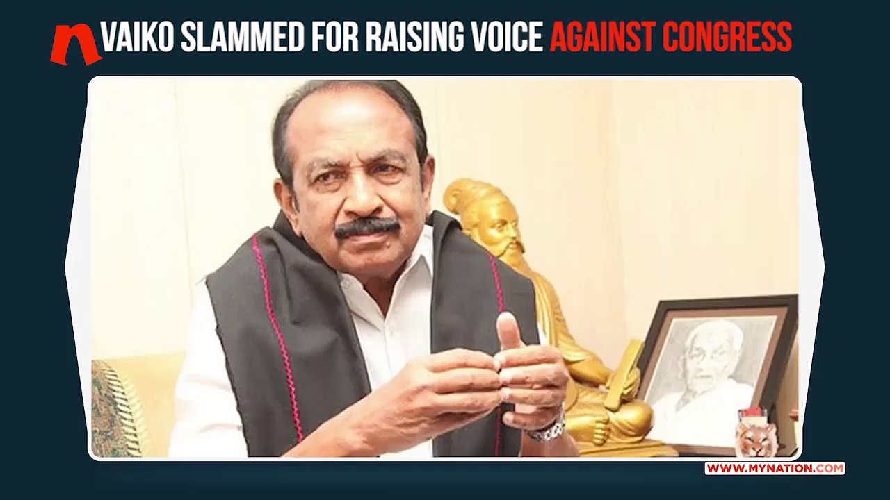 Tamil Nadu: MDMK chief Vaiko slammed for speaking against Congress in Article 370 issue