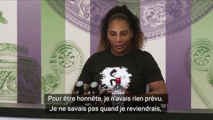 Wimbledon - Serena Williams : "Je n'ai pas pris ma retraite"