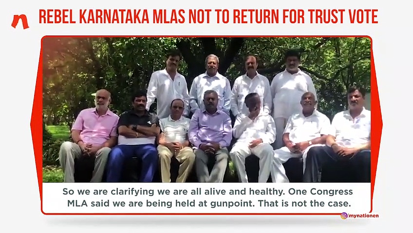 Karnataka coalition crisis: Rebel MLAs release second video; here’s what they said