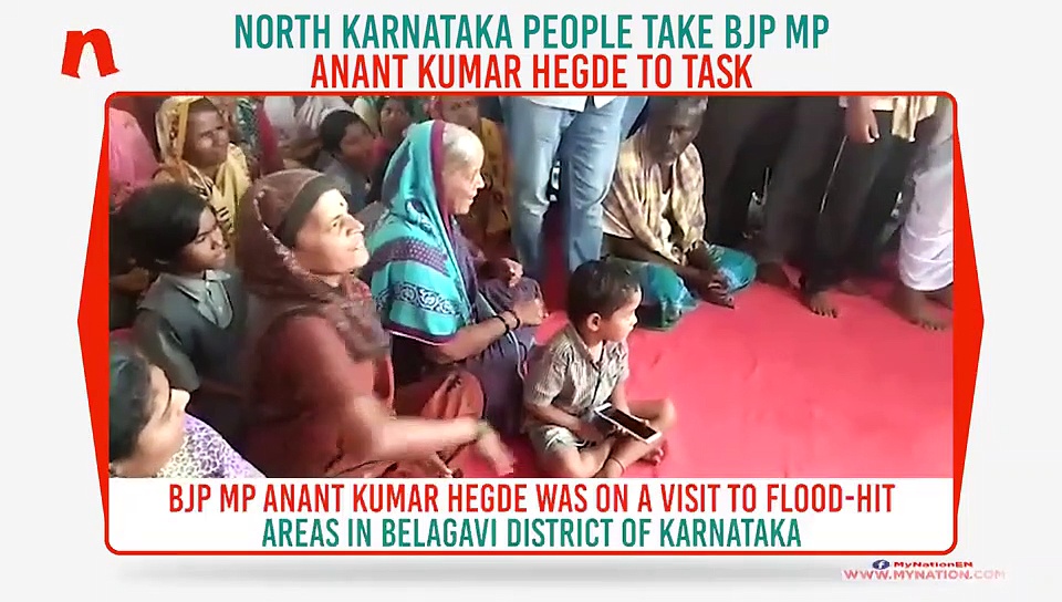 Karnataka floods: BJP MP Anant Kumar Hegde faces people’s ire in Belagavi
