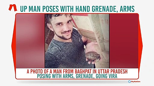 Ahead of Independence Day, Uttar Pradesh man poses with grenade, arms; photo goes viral