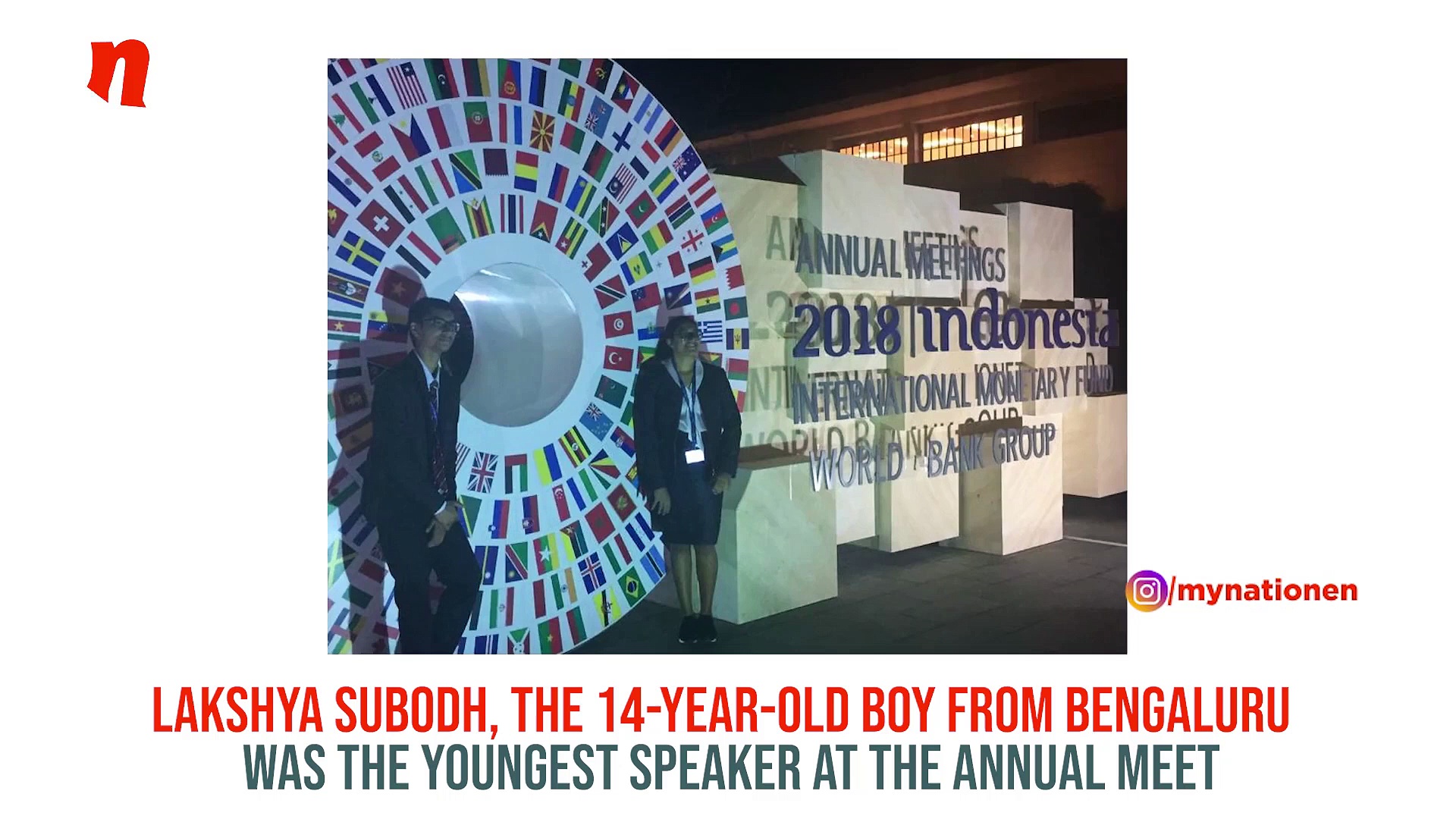 Bengaluru boy Lakshya Subodh: Youngest invitee to the World Bank event in Bali (Video)