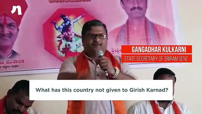 Sri Ram Sene members will behead anti-nationals from every nook and corner of this country: Gangadhar  Kulkarni (Video)