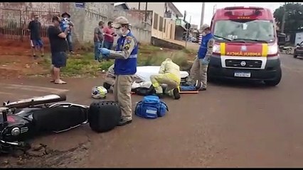 Motociclista fica ferido em acidente no Morumbi