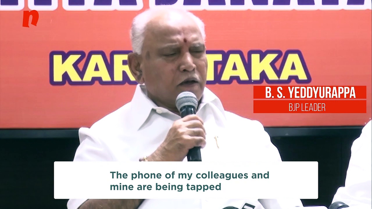 Karnataka govt tapping phones of BJP leaders, Siddaramaiah, alleges BS Yeddyurappa