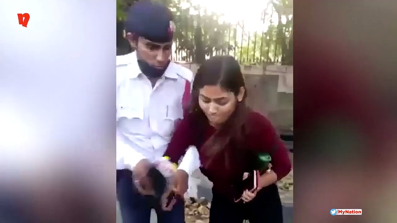Traffic police pays price for doing his job, gets trashed by Delhi couple