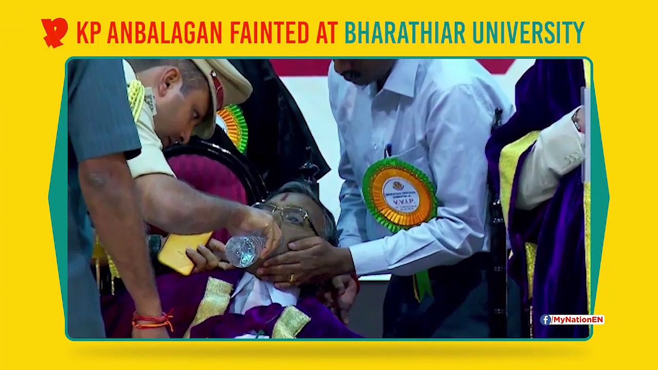 Tamil Nadu minister for Education collapses owing to low Blood Pressure