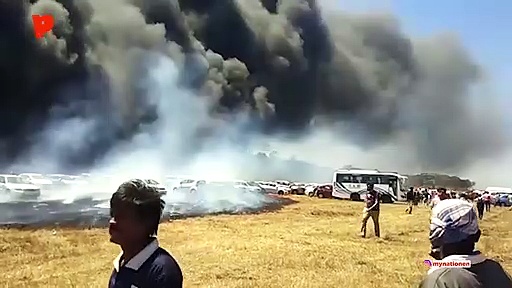Fire breaks out at Aero India 2019 in Bengaluru, more than 300 cars gutted