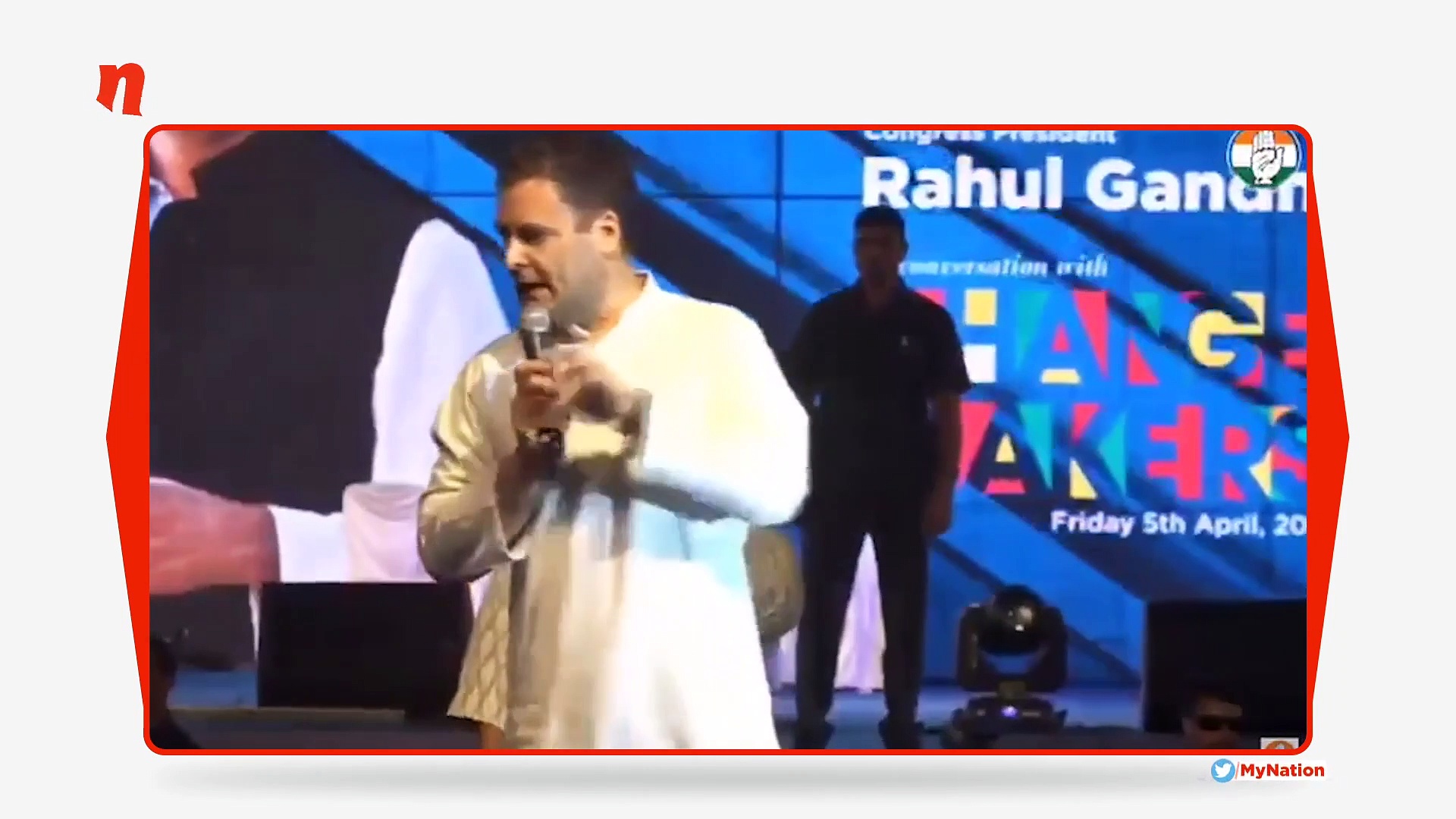 What did Rahul Gandhi say that the crowd started chanting ‘Modi-Modi’?