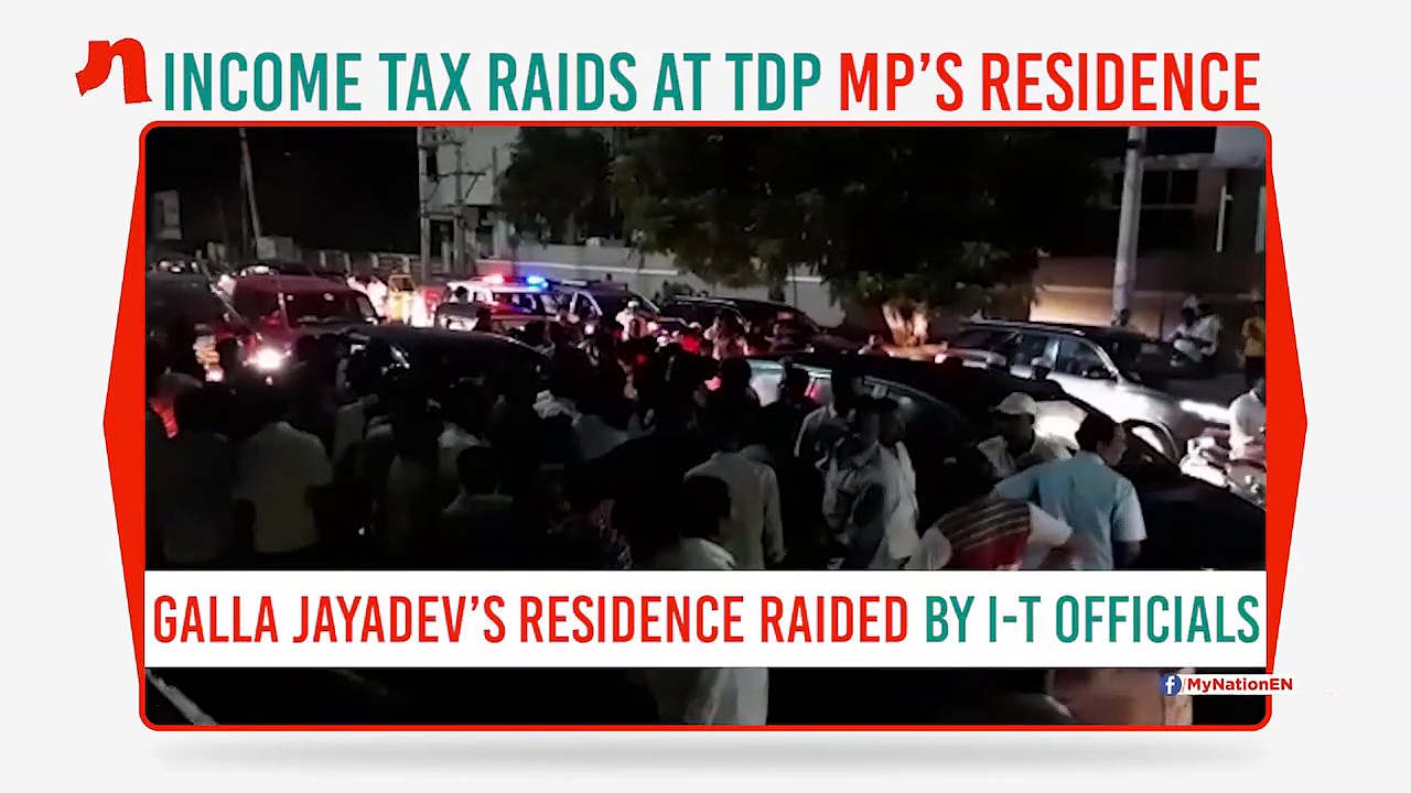 I-T raid at Galla Jayadev’s residence: TDP protests; BJP says don’t hide behind conspiracy claims