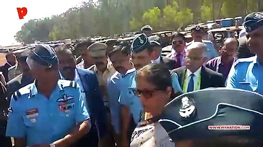 Aero India 2019: Nirmala Sitharaman inspects parking area after fire