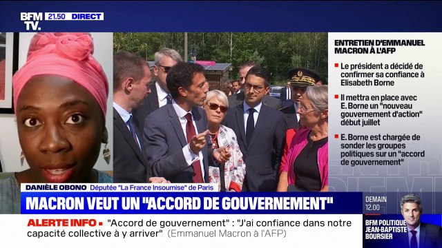 Danièle Obono: Il faut qu'Élisabeth Borne vienne demander la confiance des députés