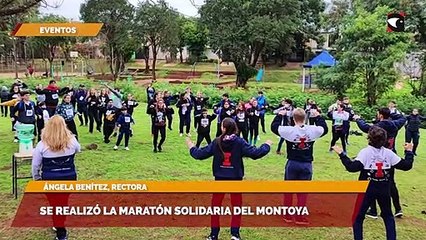 Se realizó la maratón solidaria del Montoya