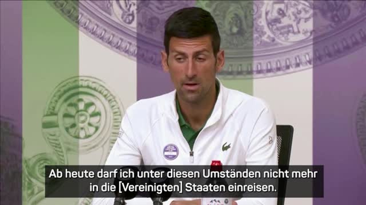 Djokovic: US-Einreiseverbot 'eine Motivation'