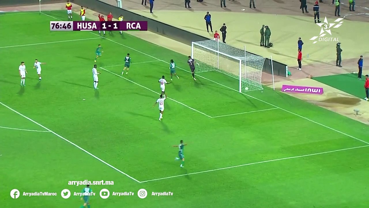 حسنية أكادير 1-2 الرجاء الرياضي هدف محمد أزريدة...