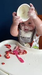 Baby Makes Mess With Yogurt