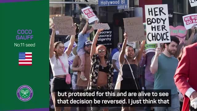 'We're almost going backwards' - Gauff upset by Roe v Wade ruling