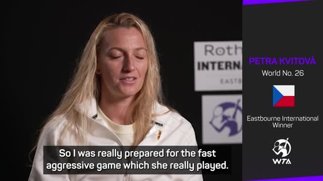 Kvitová focused on 'tricky' Wimbledon after Eastbourne win
