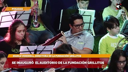 Se inauguró el auditorio de la fundación grillitos