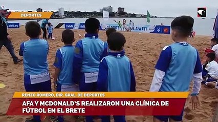 AFA y McDonald’s realizaron una clínica de fútbol en El Brete