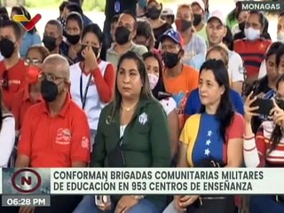 Conforman Brigadas Comunitarias Militares en 953 estructuras educativas de Monagas