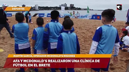 AFA y McDonald’s realizaron una clínica de fútbol en El Brete