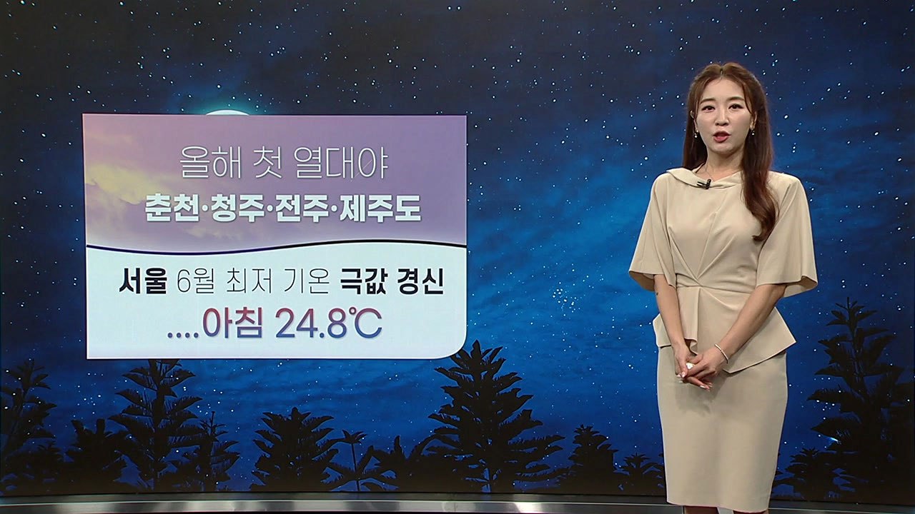 [날씨] 밤사이 올해 첫 열대야...내일부터 장마전선 다시 북상 / YTN