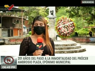 Pueblo de Guarenas conmemora 201 años del paso a la inmortalidad del prócer Ambrosio Plaza