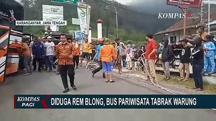 Kronologi Bus Pariwisata Tabrak Deretan Warung di Jalur Wisata