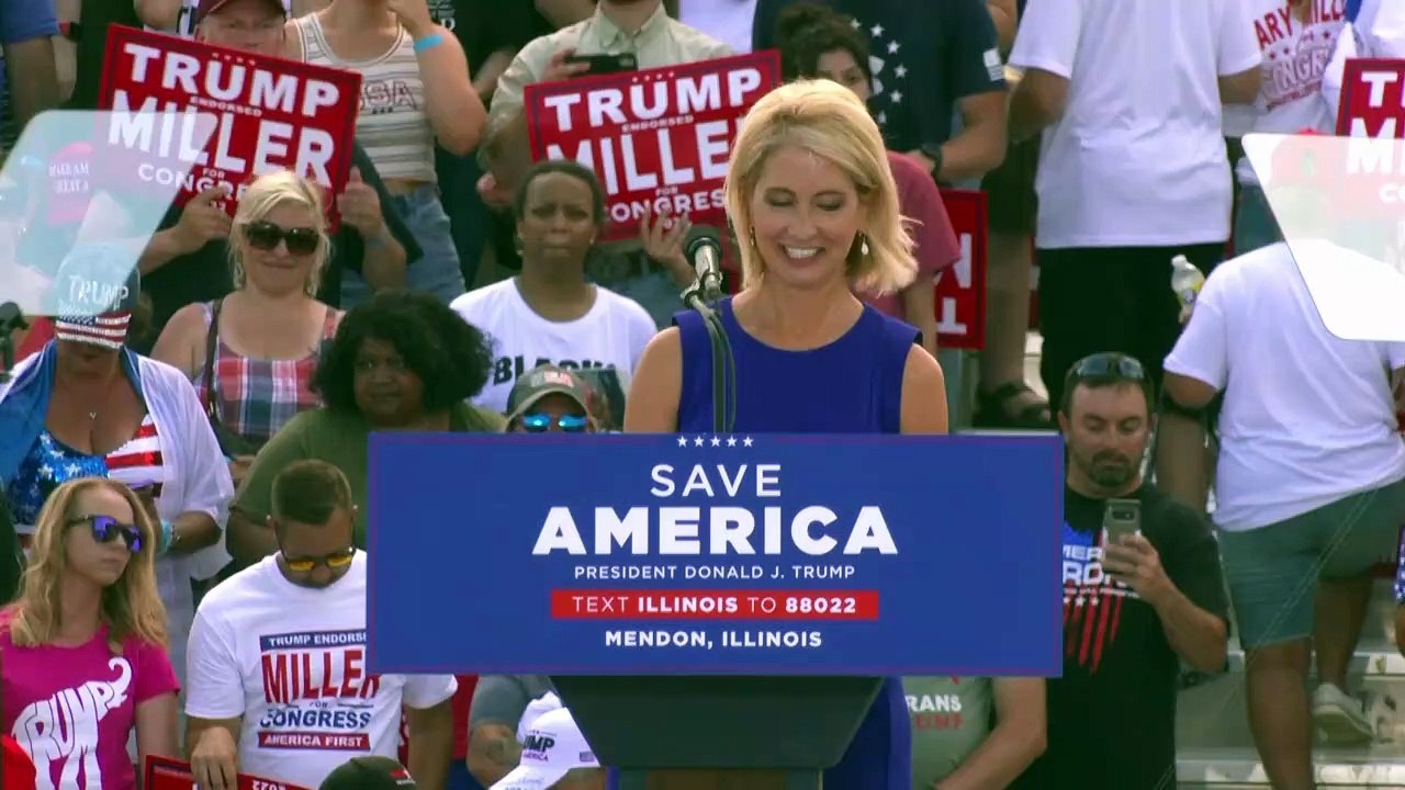 Mary Miller Speaks at Save America Rally in Mendon, IL  6/25/2022