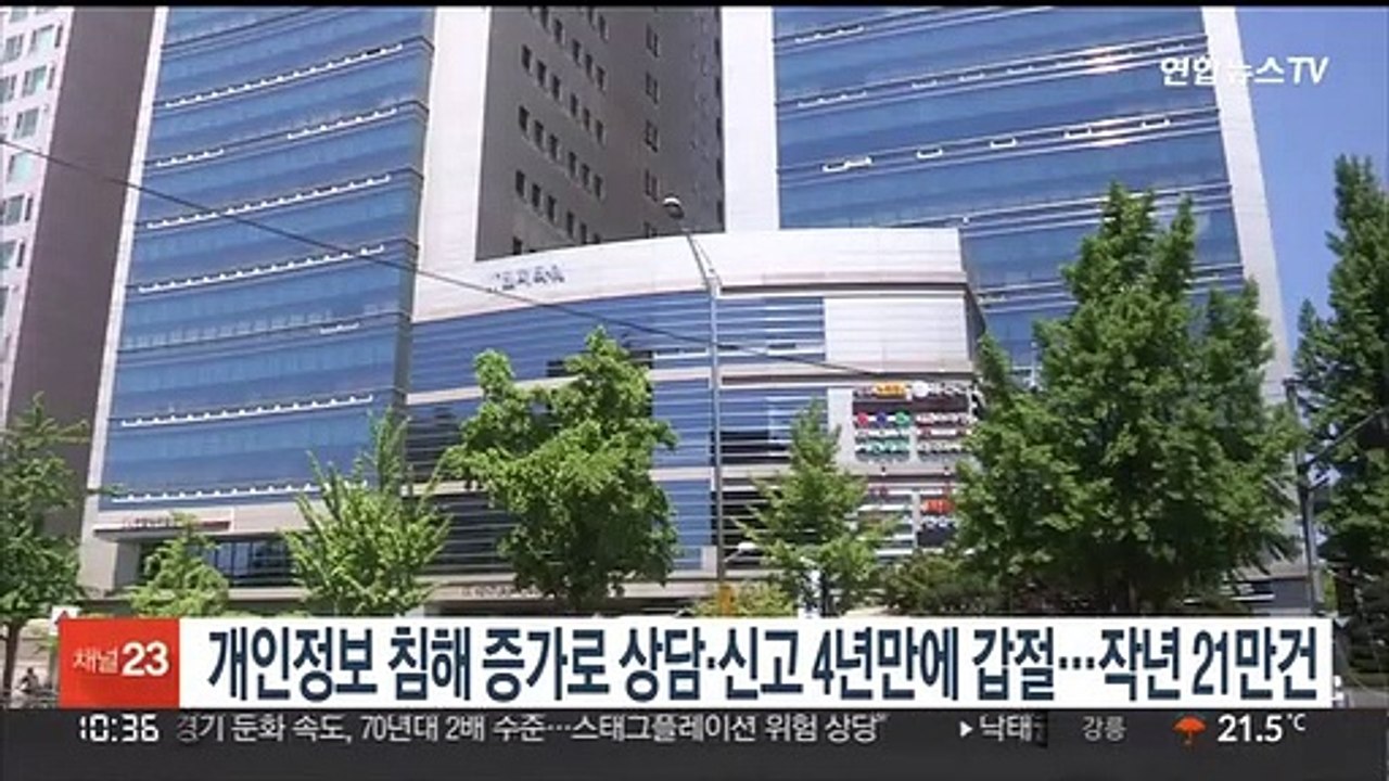 개인정보 침해 증가로 상담·신고 4년만에 갑절…작년 21만건