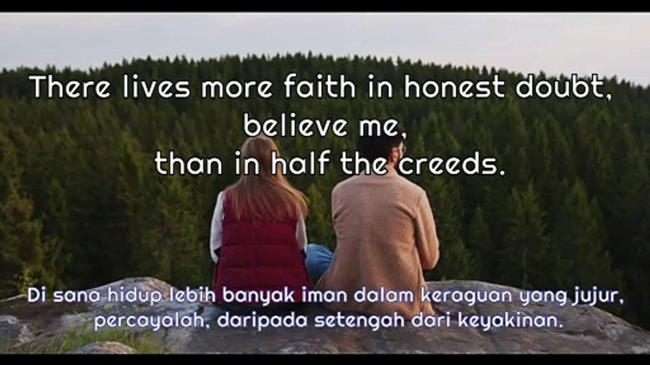 ALFRED LORD TENNYSON QUOTES