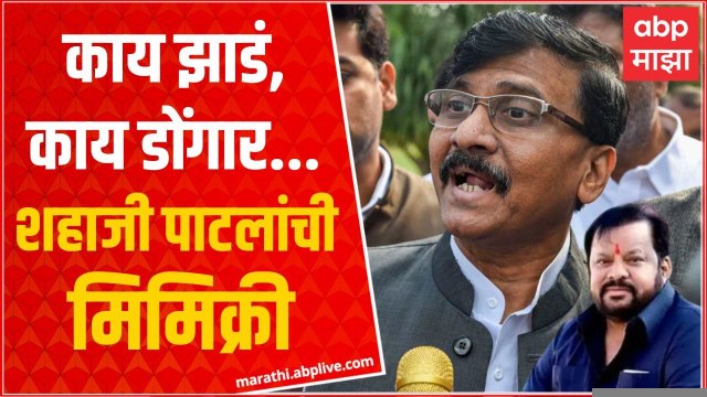 Sanjay Raut on MLA Shahaji Patil : शाहजी पाटलांच्या व्हायरल ओडियो क्लिपनंतर संजय राऊतांनी मिमिक्री