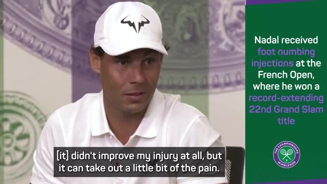 Nadal uncertain if foot injury will affect him at Wimbledon