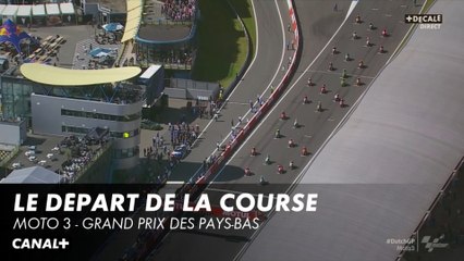 Le départ de la course - Grand Prix des Pays-Bas - Moto 3