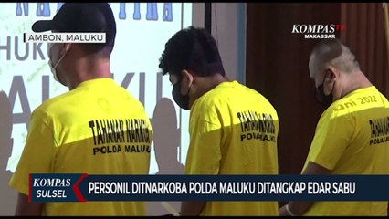 Personil Ditnarkoba Polda Maluku Ditangkap Edarkan Sabu