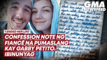 Confession note ng fiancé na pumaslang kay Gabby Petito, ibinunyag | GMA News Feed