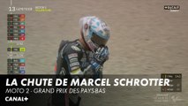 La chute de Marcel Schrötter - Grand Prix des Pays-Bas - Moto 2