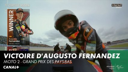 Victoire d'Augusto Fernández - Grand Prix des Pays-Bas - Moto 2