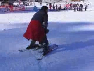 Louis fait du ski