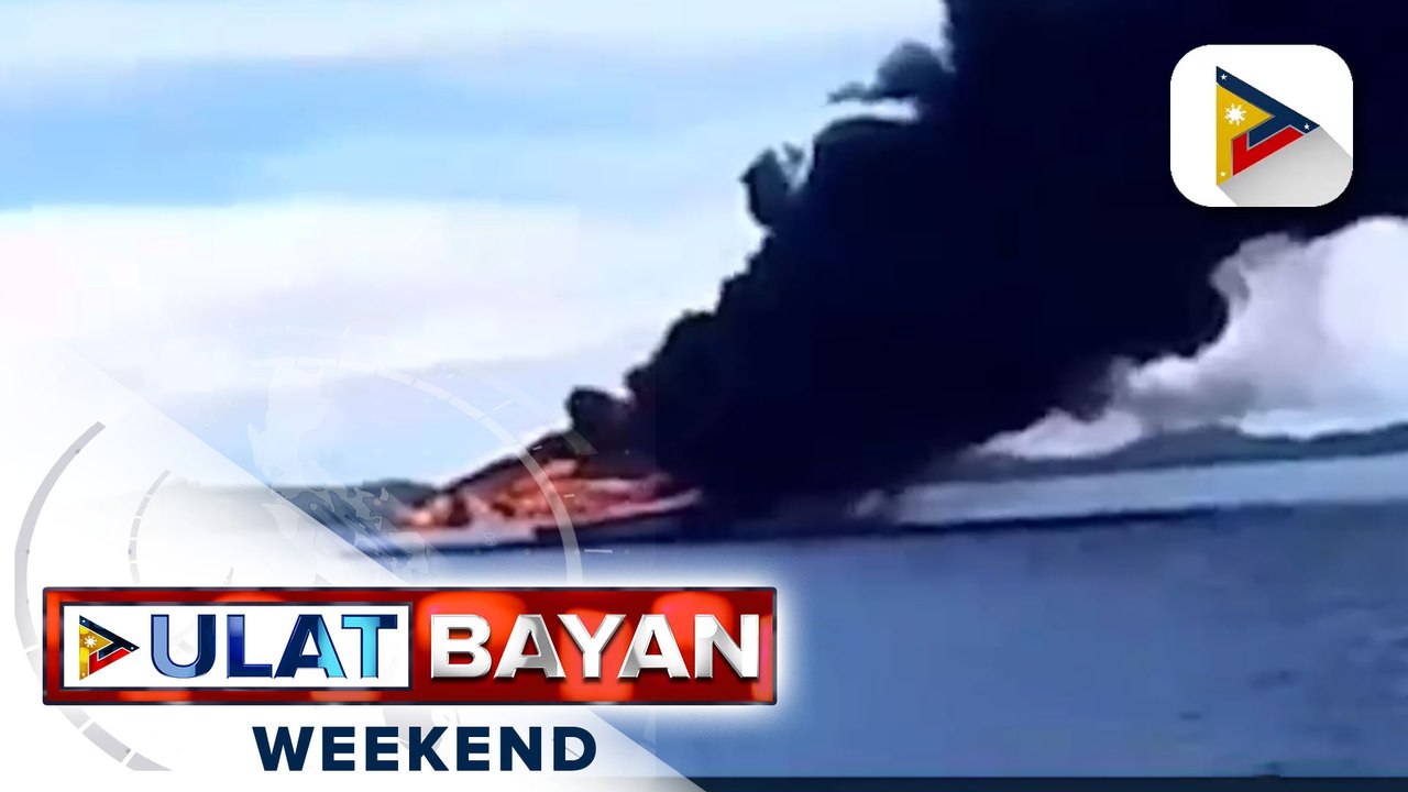 Pampasaherong barko, nasunog sa karagatan ng Brgy. Tugas, Tugas island at Brgy. Tilmobo, Tilmobo island, Bohol