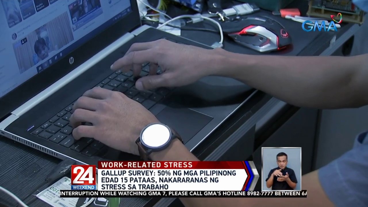Gallup survey: 50% ng mga Pinoy edad 15 pataas, nakararanas ng stress sa trabaho | 24 Oras Weekend