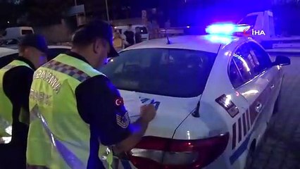 Sandıklı'da polis ve jandarmadan motosiklet sürücülerine denetim