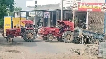 Video : चढ़ाई पर ट्रैक्टर-ट्रोली की फूल गई सांसे, फिर हुआ यह ...