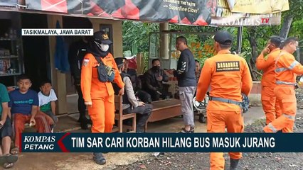 1 Korban Bus Masuk Jurang Tak Kunjung Ditemukan, Tim SAR Terus Lakukan Pencarian di Aliran Sungai