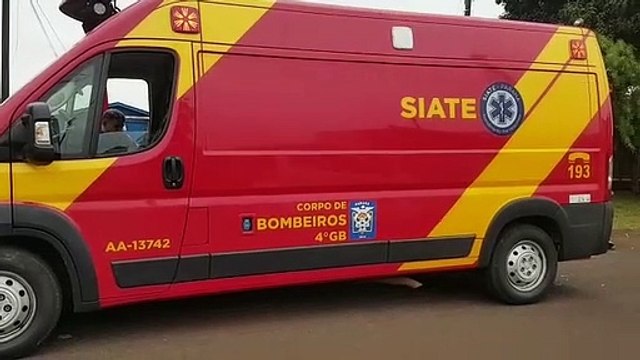 Homem sofre queda de escada e fica ferido no Bairro XIV de Novembro, em Cascavel