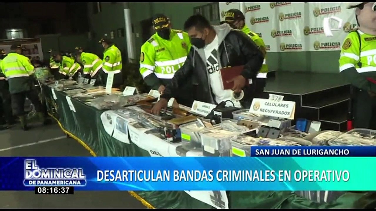 SJL: PNP captura a 87 delincuentes y  logra desarticular varias bandas criminales