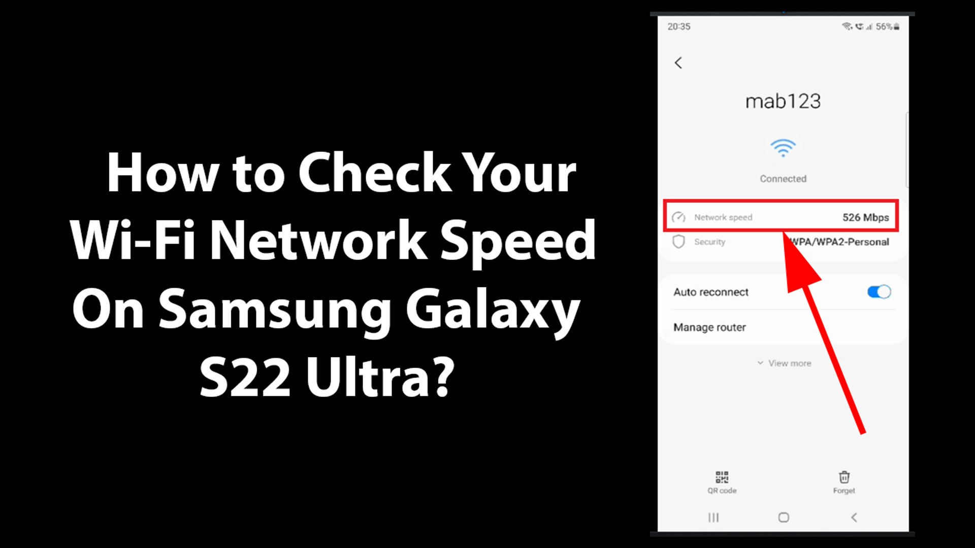 ⁣How to Check Your Wi-Fi Network Speed On Samsung Galaxy S22 Ultra?