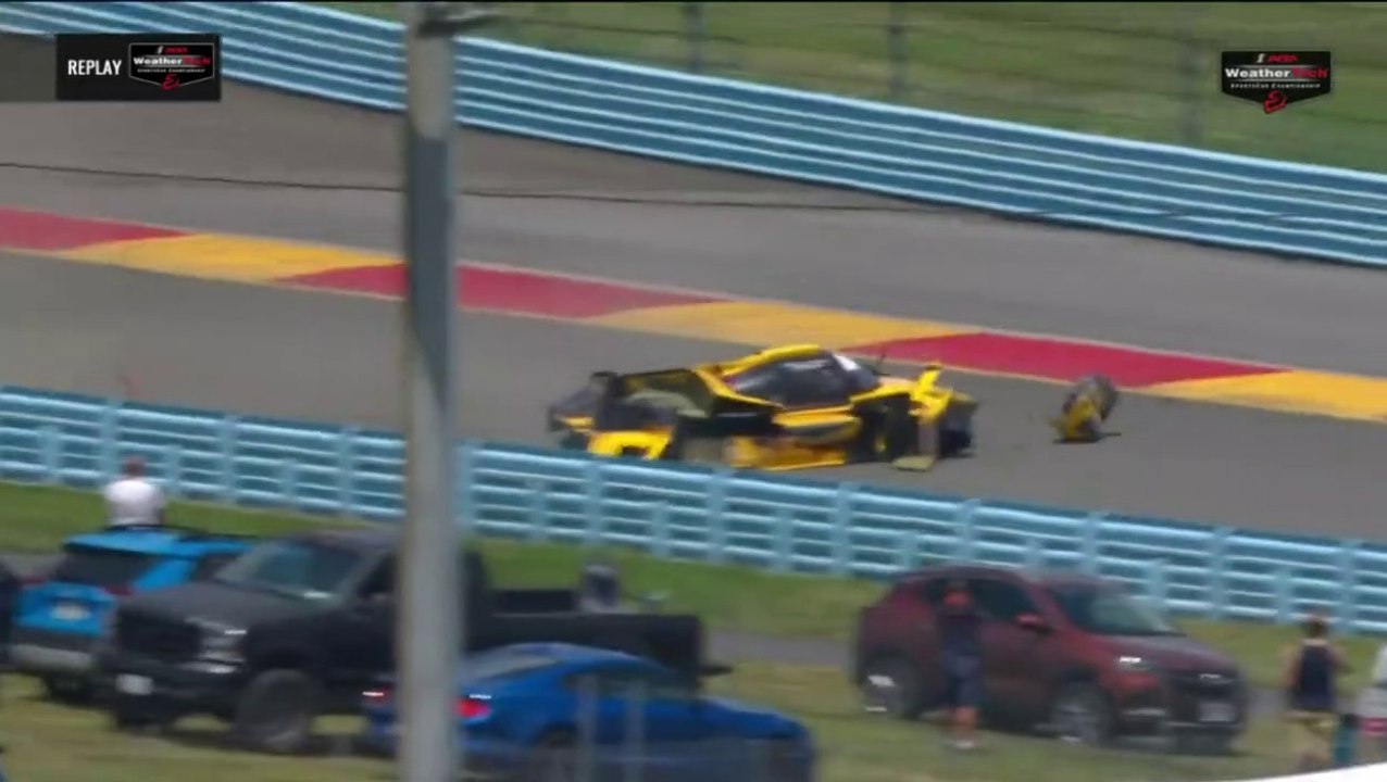 IMSA 6hrs Watkins Glen 2022 Race Kern Big Crash