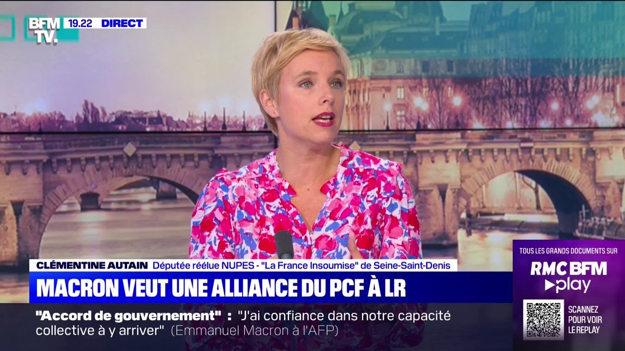 Clémentine Autain: Emmanuel Macron "essaie de créer une césure au sein de la Nupes"